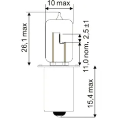 BULB 6V15W PX13.5S JMP HS2