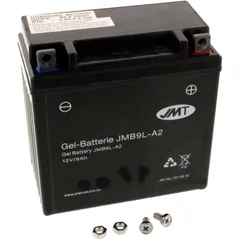Batterie Motorrad YB9L - A2 Gel JMT passend für: MZ/MUZ Baghira, RT, SM