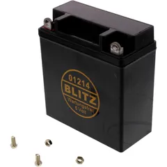 Batterie Motorrad 01214 Gel schwarz 6V ohne Deckel Blitz passend für: MZ/MUZ ES, TS, ETS