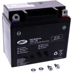 Batterie Motorrad 12N7 - 3B Gel JMT Alternative: 7070220 3059 passend für: Yamaha YP, XN, XQ