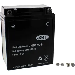 Batterie Motorrad YB12A - B Gel JMT Alternative: 7070550 passend für: Honda XL, XBR, CB