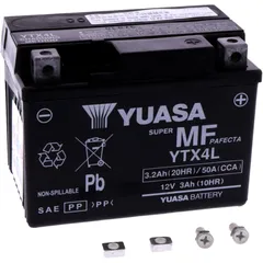 Batterie Motorrad YTX4L wet Yuasa Alternative: 7070104 passend für: Benzhou YY50QT - 6, YY50QT, YY50QT - 15