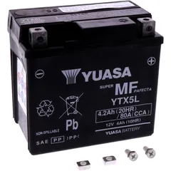 Batterie Motorrad YTX5L wet Yuasa Alternative: 7073968 passend für: Beta RR, Alp, Urban
