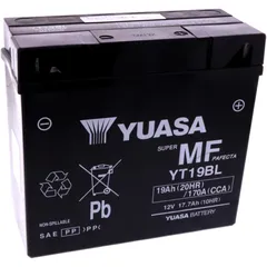 Batterie Motorrad YT19BL wet Yuasa EXIDE 2655 4644 passend für: BMW R, K