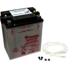 Batterie Motorrad 12N14 - 3A Yuasa passend für: Honda CB, Kawasaki ZL, Z1, Z1A