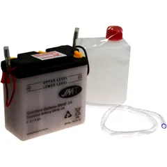 Batterie Motorrad 6N4B - 2A JMT passend für: Suzuki RV, TS, GT, Yamaha DT, RD