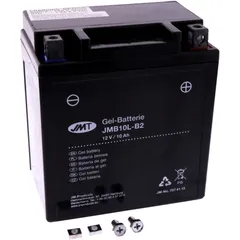 Batterie Motorrad YB10L - B2 Gel JMT Alternative: 7070402 passend für: Piaggio Beverly, Hexagon, X9