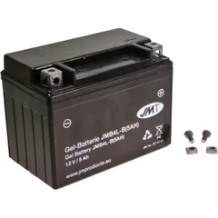 Batterie Motorrad YB4L - B 5A Gel JMT Alternative: 7070337 passend für: Peugeot Speedfight, Ludix, Vivacity