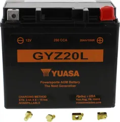 Batterie Motorrad GYZ20L wet Yuasa passend für: CAN - AM Outlander, Renegade, Commander