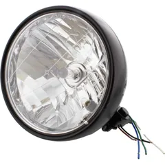 headlamps H4 6 1/2 inch black