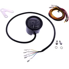 Drehzahlmesser elektrisch schwarz Daytona 60 mm für Motorräder