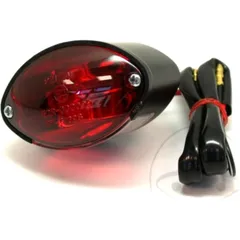 JMP Mini Cats Eye Tail Light with Red Lens and Black Housing