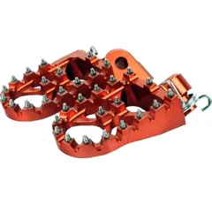 Foot rests / rear peg kit orange Accossato FR798A