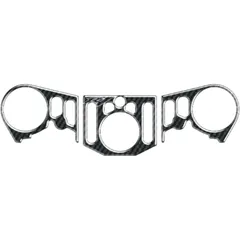Gabelbrückenaufkleber Carbon für Yamaha YZF R1 R (12-14)