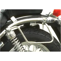 Rear Chrome Pannier Bracket for Motorcycles