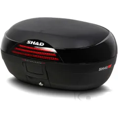 Topcase black 46L SHAD sh46 with mounting plate for: Honda CB, CBR, CBF
