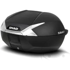 Topcase black 47L SHAD sh47 with mounting plate for: Honda CB, CBR, CBF