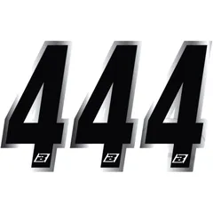 RACE NUMBERS NO.4 BLACK BIRD RACING for Motorcycles 7112489