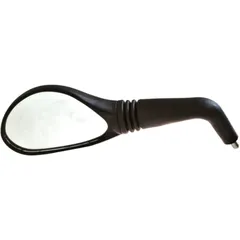 Spiegel oval schwarz/silber links passend für: MBK YQ, Yamaha YQ