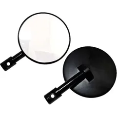 Superbike bar end mirror black