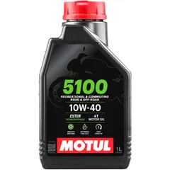 Motoröl 10W40 4T 1 Liter Motul HC - Synthese 5100 Alternative: 7140368 passend für: Honda CB, CBR, VT