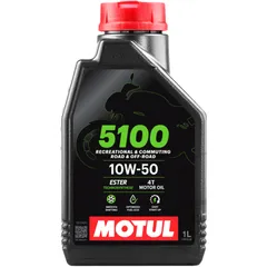 Motul 5100 4T 10W50 Teilsynthetisches Motoröl für hohe Leistung