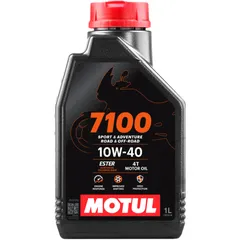 Motoröl 10W40 4T 1 Liter Motul synthetisch 7100 Alternative: 7140472 passend für: Honda CB, CBR, VT
