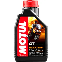 Motoröl 5W40 4T 1 Liter Motul synthetisch Scooter Power MA passend für: Piaggio Beverly, X9, MP3