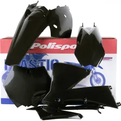 Verkleidung Schutzblech Abdeckung komplett Kit schwarz 90194