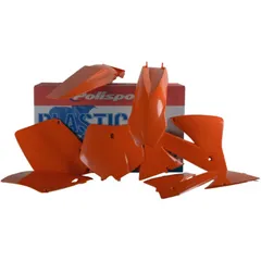 Verkleidung Schutzblech Abdeckung komplett Kit orange / schwarz