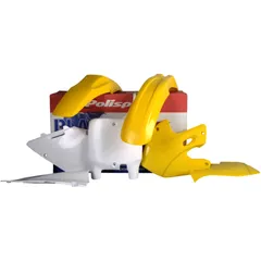 Komplettkit für Motorräder gelb/weiß 7161450