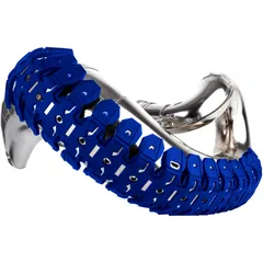 ARMADILLO EXHAUST GUARD BLUE for 2T Motorcycles