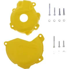 Clutch/ ignition cover protector yellow