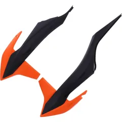 Kühlerabdeckung orange / schwarz