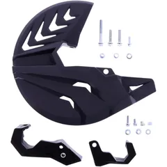 Brake disc & bottom fork protector grey/black for: Husqvarna FC, FE, TE, TC