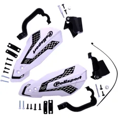 Hand guard mx flow white/black kit for: Sherco SE, SEF, Trial, Husqvarna TC, FE, FC, TE