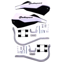 HAND GUARD TRAIL BLAZ WHITE/BLACK KIT