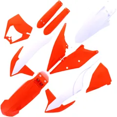 Complete Kit for Motorcycles Orange/White