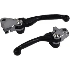 Brems - / Kupplungshebel Satz Pivot schwarz Unzerbrechlich passend für: Kawasaki KX