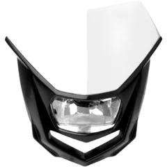 Universal Headlight Mask Halo White/Black