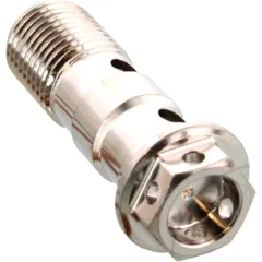 Hohlschraube doppelt M10 x 1 Edelstahl V4A Racing passend für: Ducati 1198, 1098