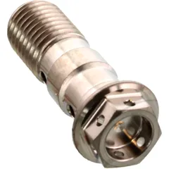 Hohlschraube doppelt M10 x 1. 25 Titan Racing passend für: Kawasaki ZX - 7R, ZX - 6R, ZX - 10R