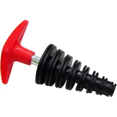 Exhaust plug black 10/35mm 2 stroke for: Vespa PX, PK, V, N, Peugeot Speedfight, Ludix, Vivacity