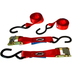 Zurrgurt Set 25mm/2m mit Klemmschloss und S-Haken