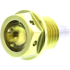 Ölablassschraube magnetisch JMP Bolt M14X1. 5 mm 12 mm Titan gold passend für: Triumph Tiger, Bonneville, Street Triple