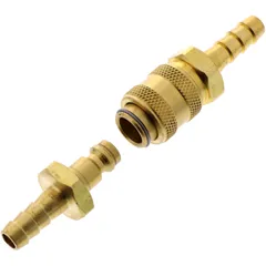 Brass Quick Release Coupling for 6mm Fuel Hose