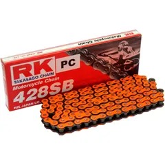 RK Standardkette neonorange 428SB Meter pro Kettenglied ohne Schloss