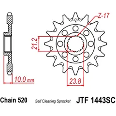 Racing Riegel Ritzel 13Z Teilung 520 für Motocross und Enduro
