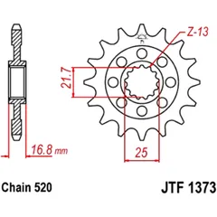 Racing - Ritzel 17Z Teilung 520 Alternative: 7260572 passend für: Honda NC, X - ADV, NSS