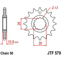 Ritzel 18 Zähne für 530 Kette - Feinverzahnt Innendurchmesser 26/30